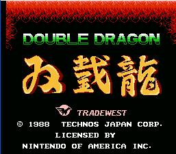 Double Dragon splash screen