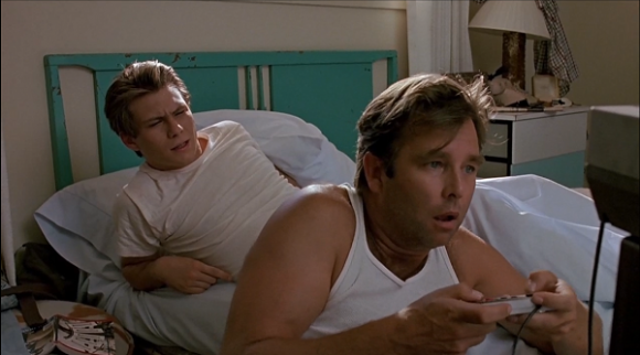 Beau Bridges and Christian Slater in 'The Wizard'