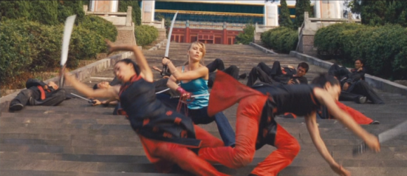 DOA film Helena with swords