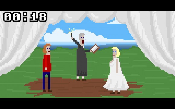 McPixel - Woman and Priest
