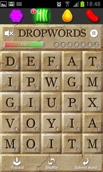 Dropwords screenshot