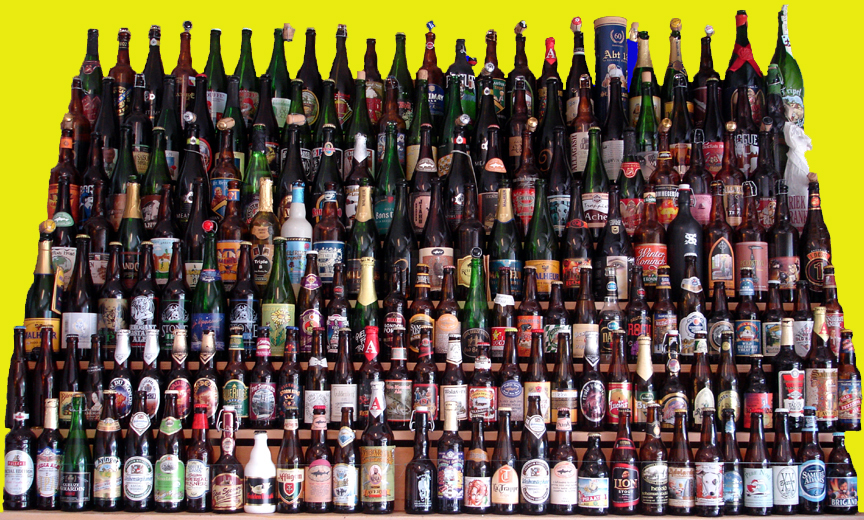 wall of beer