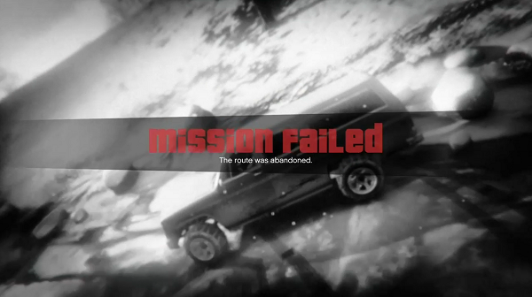 GTA V Mission Failed